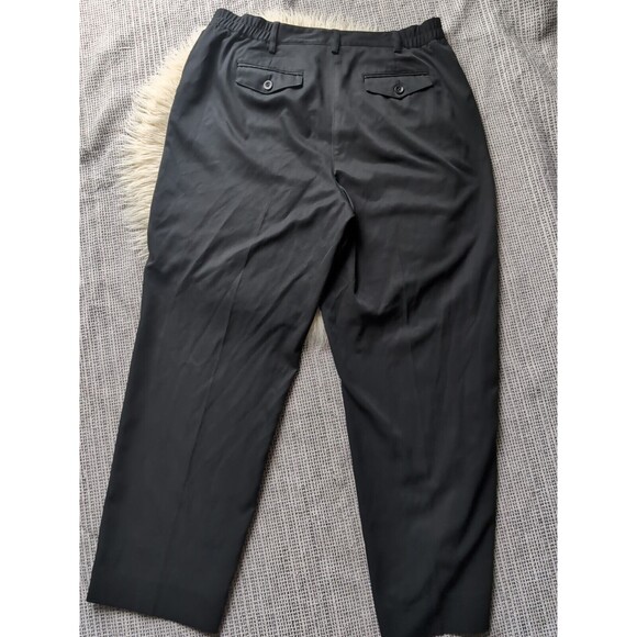 Talbots Petite 14 Black Everyday Relaxed Fit Straight Leg High Waisted Workwear - Picture 6 of 8